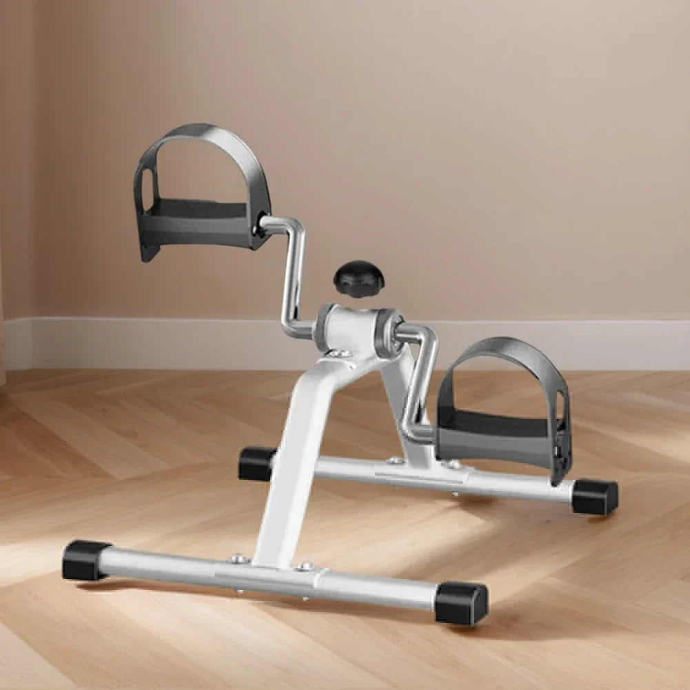 Mini Foldable Foot Pedal Exerciser with Adjustable Resistance Under Desk Bike Stationary Exercise Bike for Home Exercise Ohamza