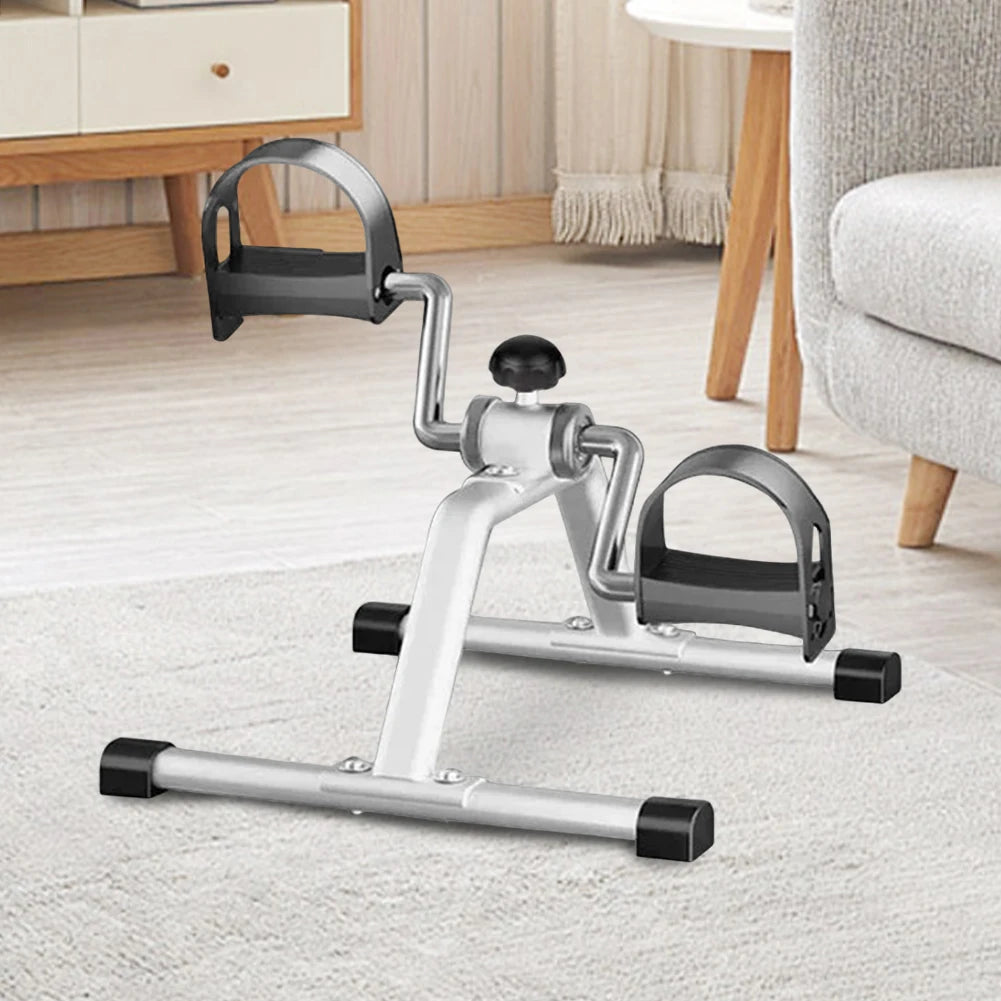 Mini Foldable Foot Pedal Exerciser with Adjustable Resistance Under Desk Bike Stationary Exercise Bike for Home Exercise Ohamza
