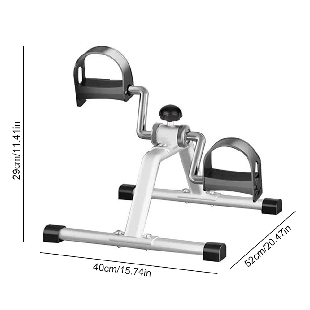 Mini Foldable Foot Pedal Exerciser with Adjustable Resistance Under Desk Bike Stationary Exercise Bike for Home Exercise Ohamza
