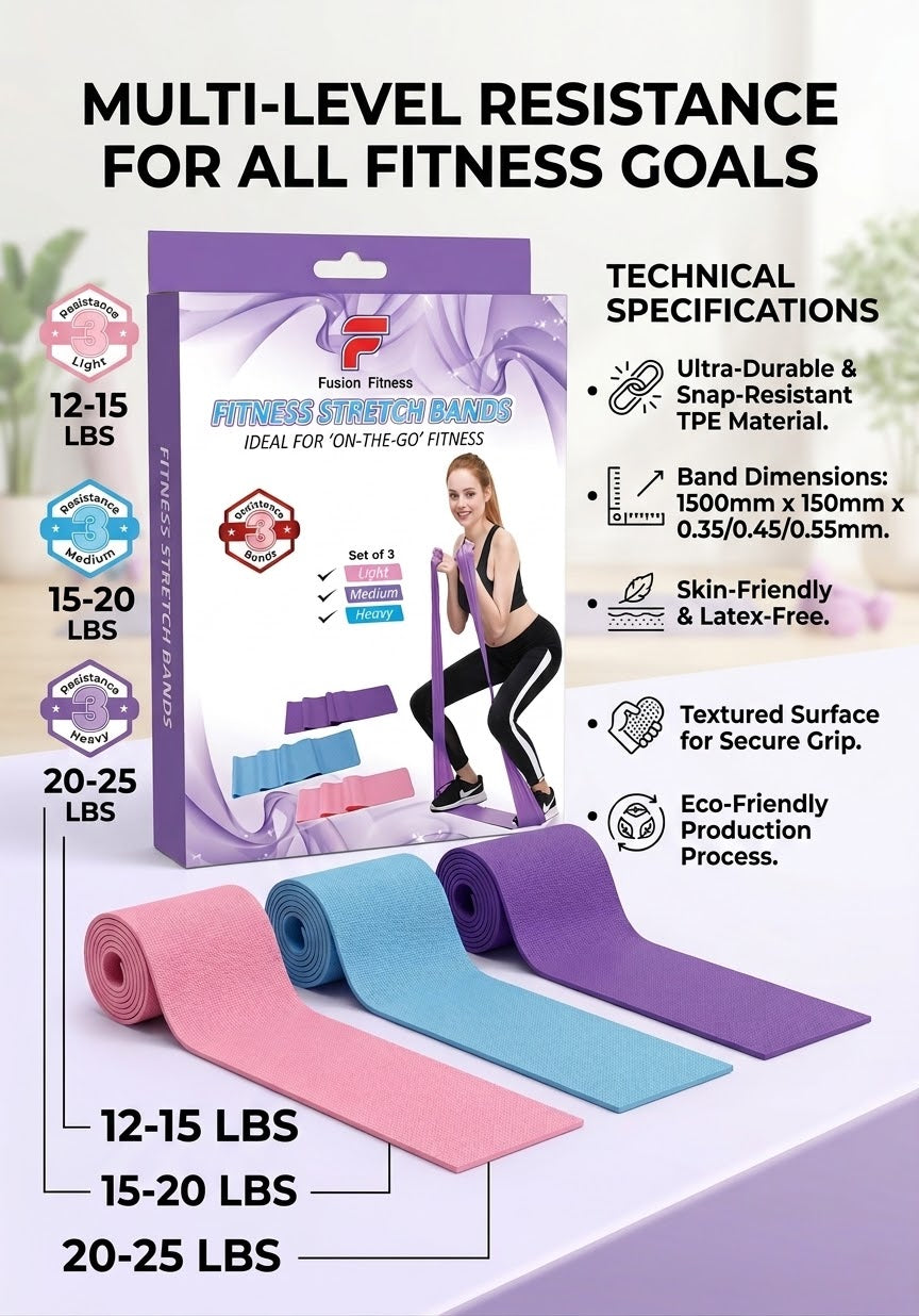 Fitness Stretch Bands Ohamza