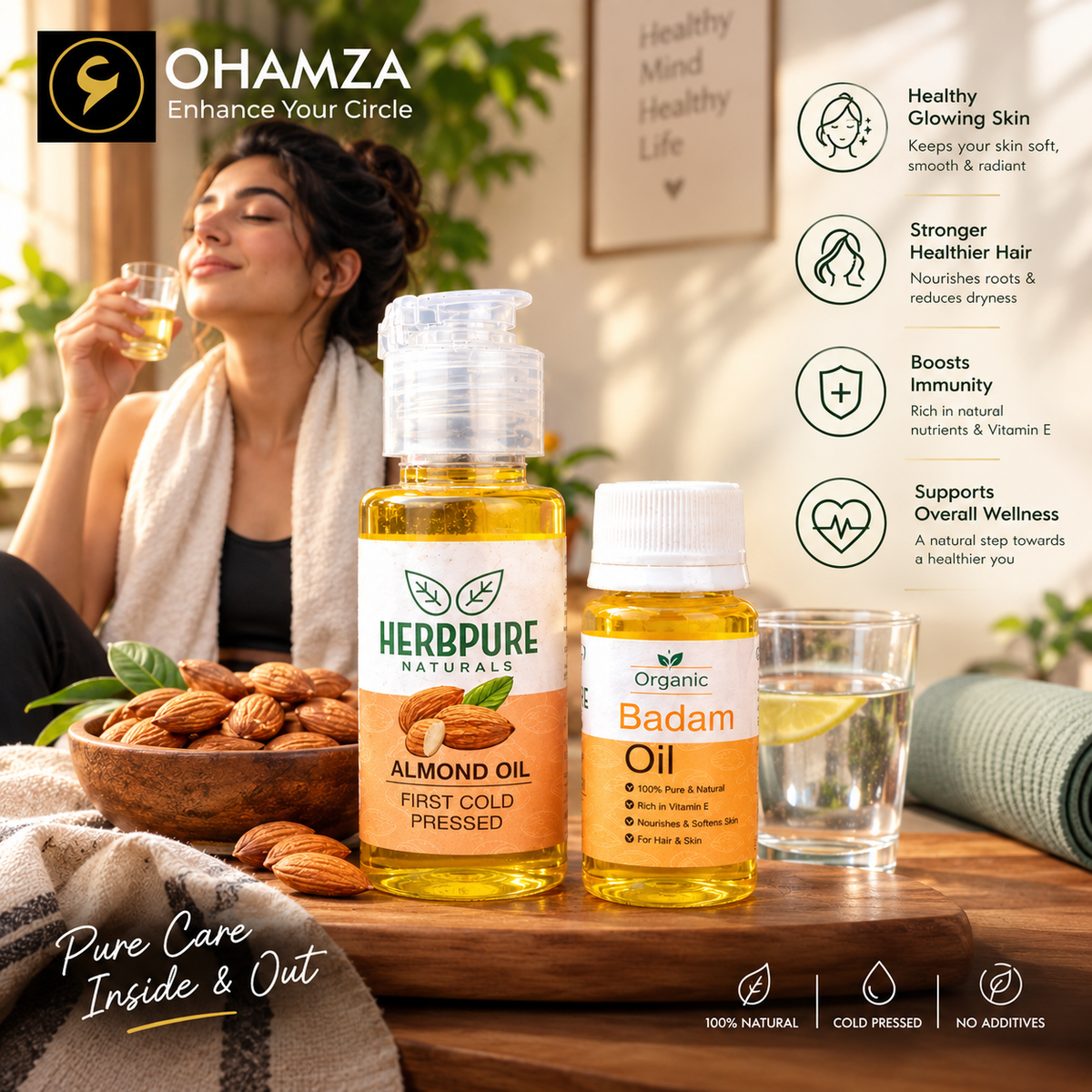 Almond Oil OHAMZA LIFESTYLE