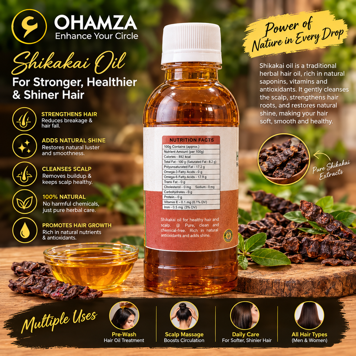 Shikakai Oil OHAMZA LIFESTYLE