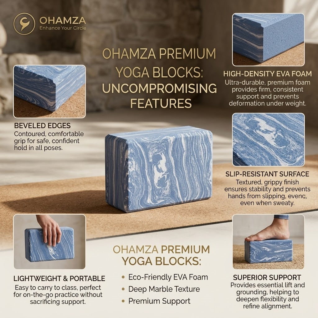 Yoga Block Brick Ohamza