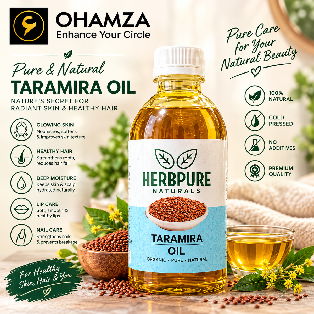 Eruca Oil (Taramira) OHAMZA LIFESTYLE
