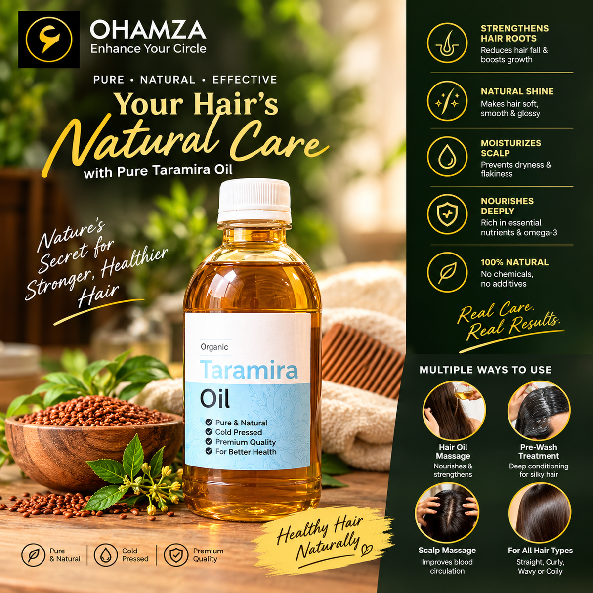 Eruca Oil (Taramira) OHAMZA LIFESTYLE