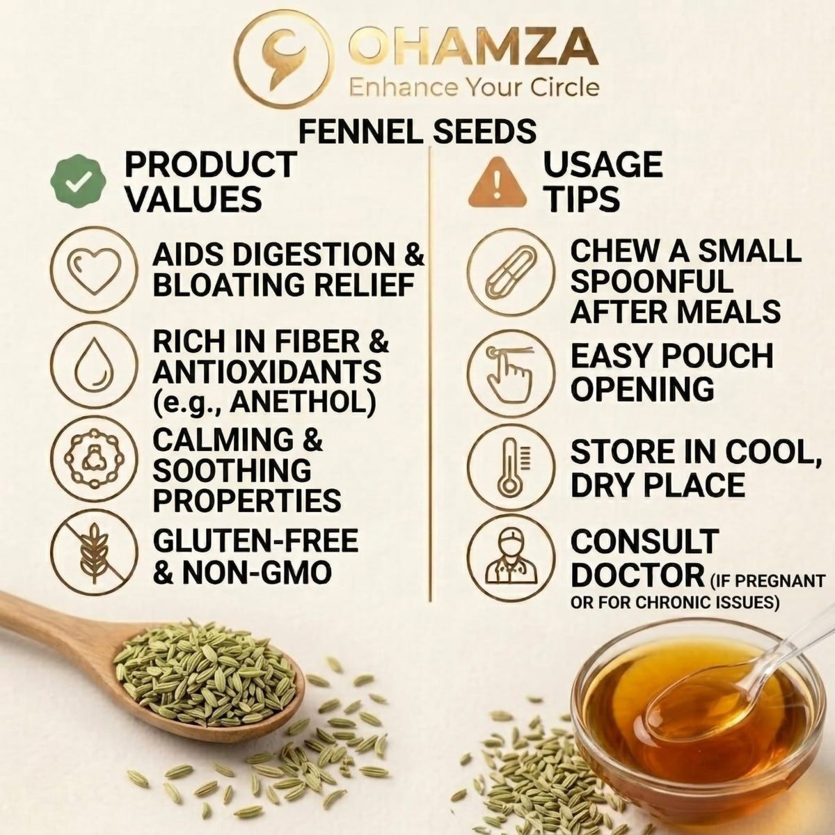 FENNEL SEEDS Ohamza