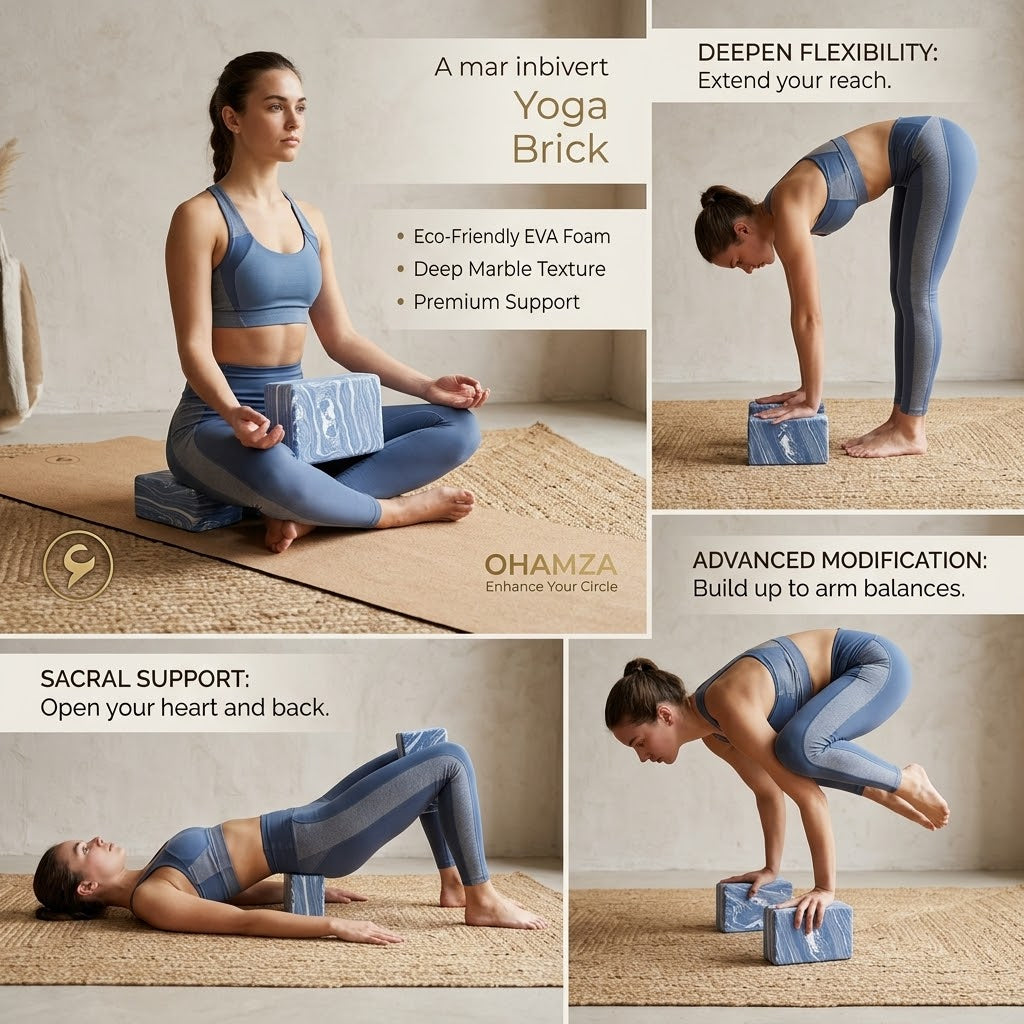 Yoga Block Brick Ohamza