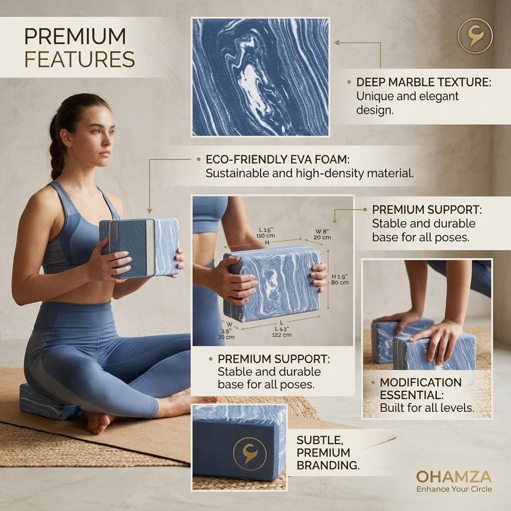 Yoga Block Brick Ohamza