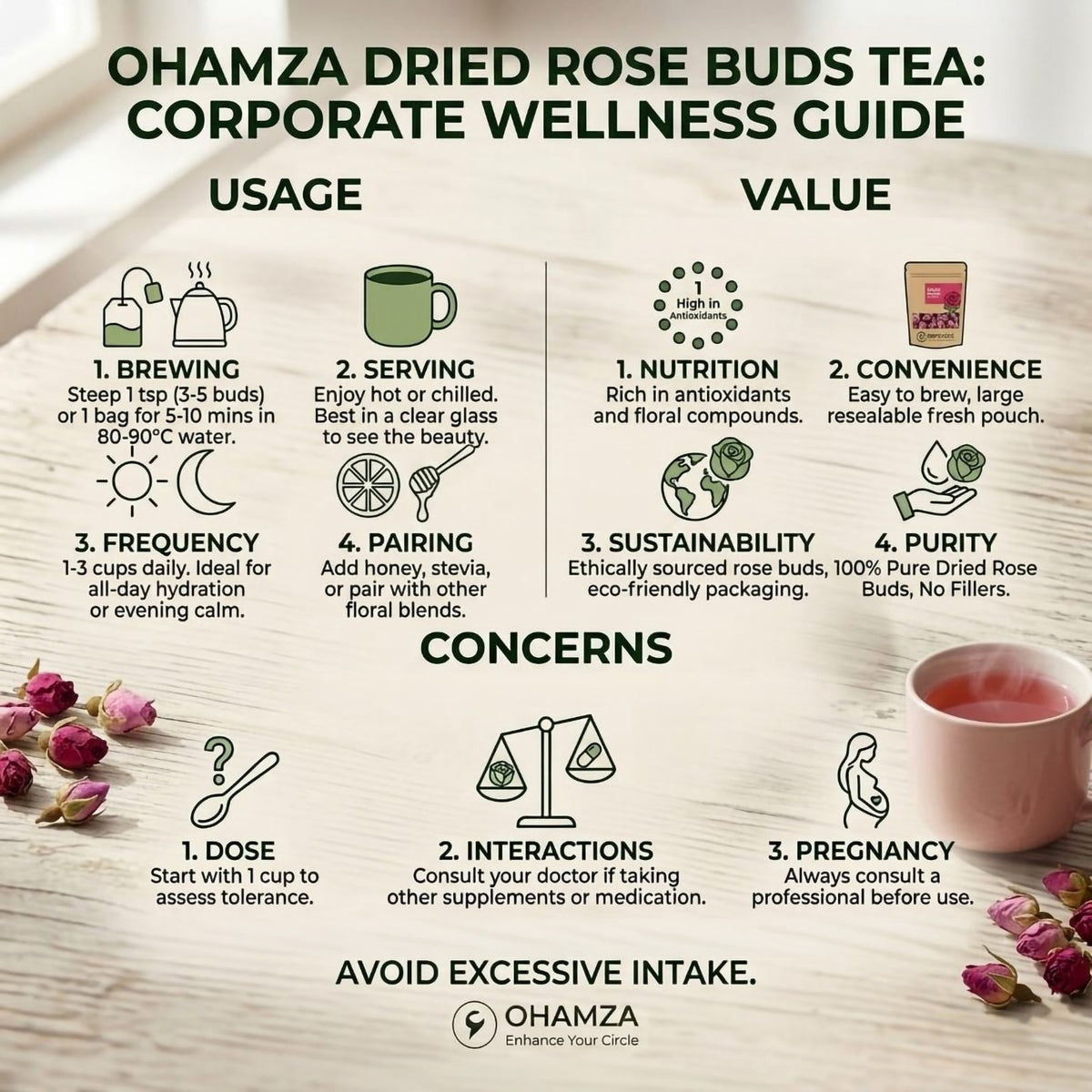 DRIED ROSE BUDS Ohamza
