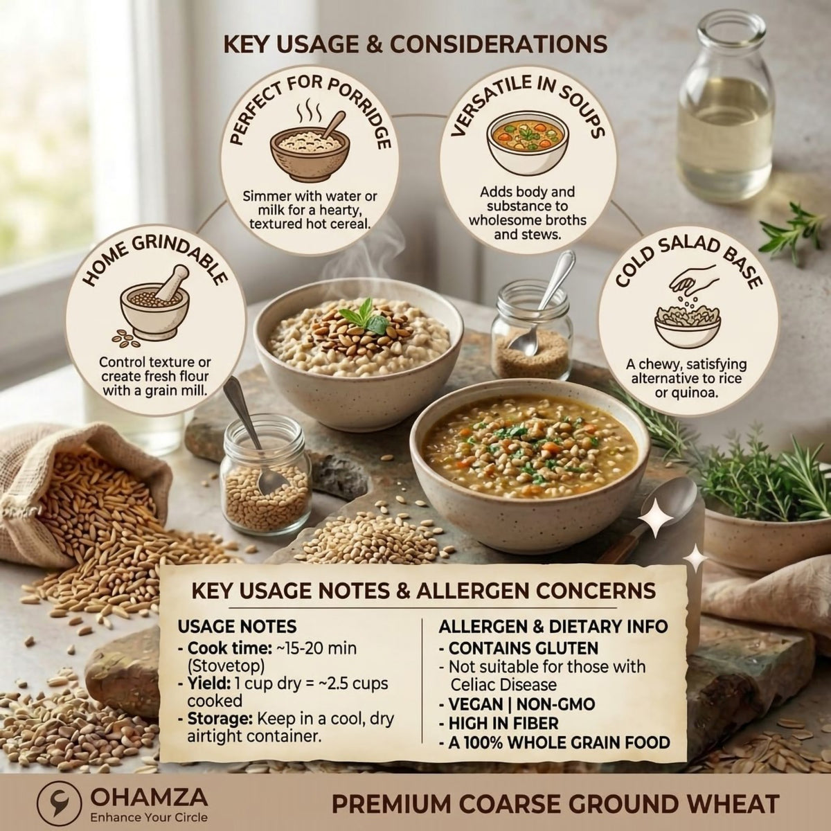 COARSE GROUND WHEAT Ohamza