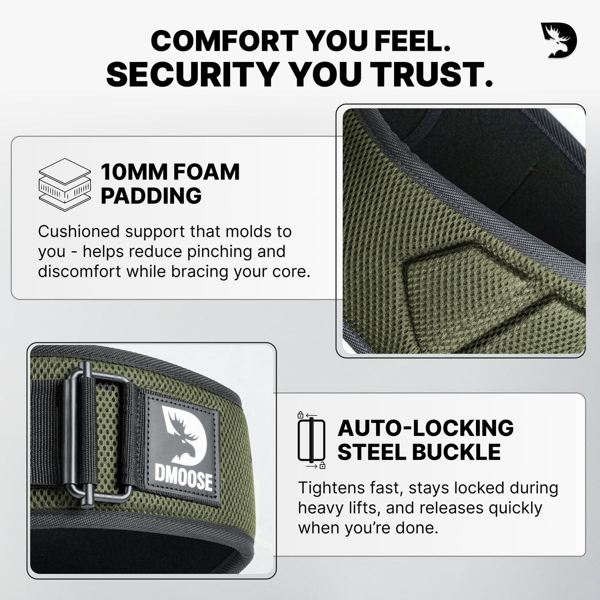 DMOOSE Weight Lifting Belt Ohamza