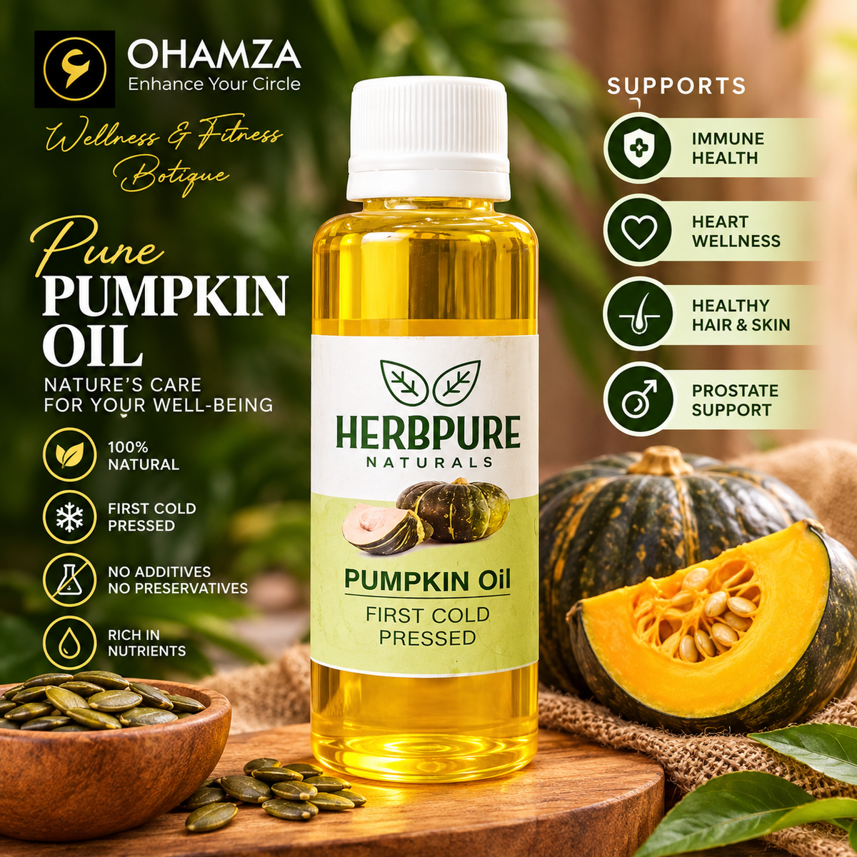 Pumpkin Seed Oil OHAMZA LIFESTYLE